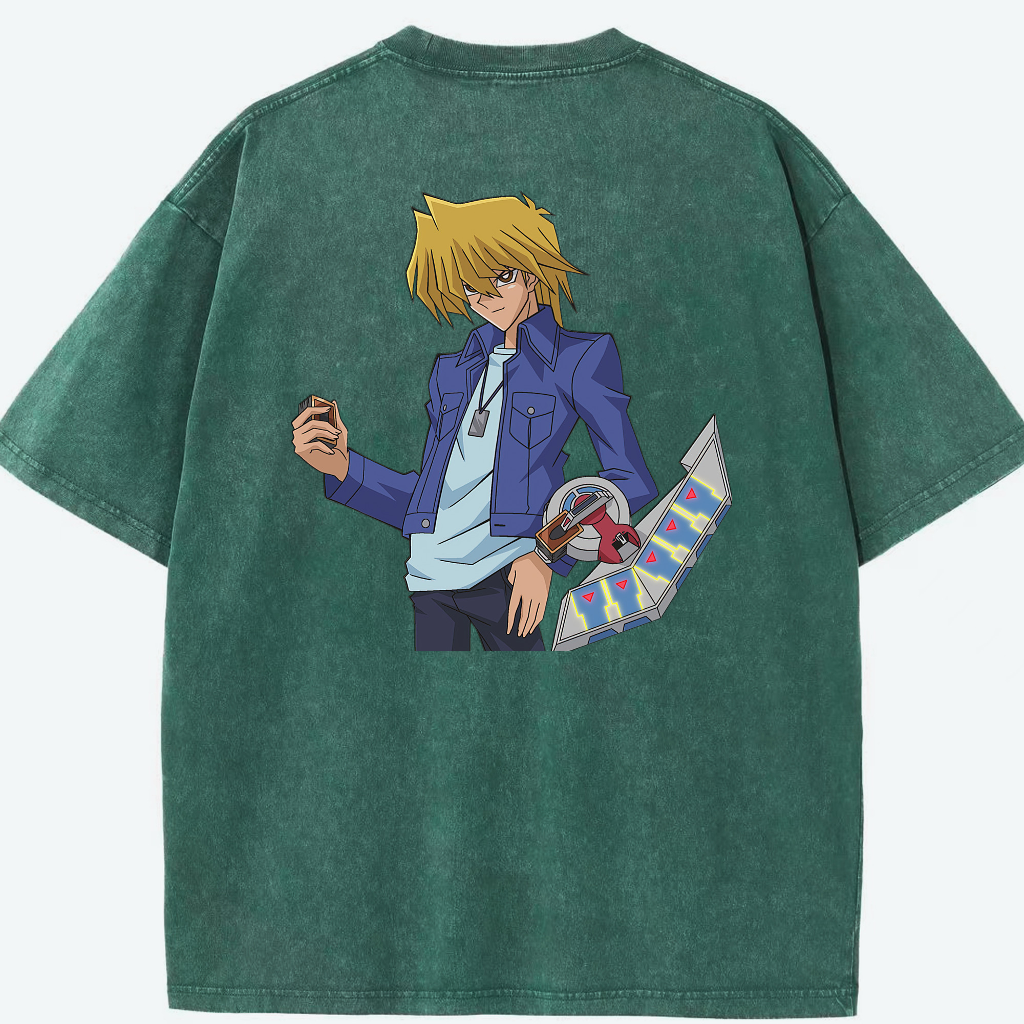 （画像用） 遊☆戯☆王 Yu-Gi-Oh! 綿100% ヴィンテージ風 半袖Tシャツ（背面プリント）